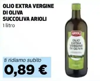 Coop OLIO EXTRA VERGINE DI OLIVA SUCCOLIVA ARIOLI 1 litro offerta