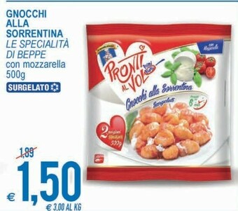 MD Discount Le Specialita Di Beppe Gnocchi Alla Sorrentina Con Mozzarella Surgelato offerta