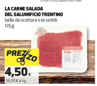 Coop LA CARNE SALADA DEL SALUMIFICIO TRENTINO 125 g offerta