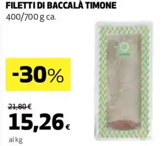 Coop FILETTI DI BACCALÀ TIMONE 400/700 g offerta