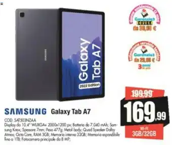 Vobis SAMSUNG Galaxy Tab A7 offerta
