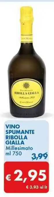 MD Discount VINO SPUMANTE RIBOLLA GIALLA ml 750 offerta