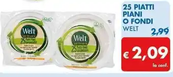 MD Discount 25 PIATTI PIANI O FONDI offerta