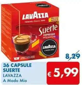 MD Discount 36 CAPSULE SUERTE LAVAZZA offerta