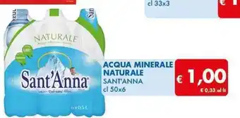 ACQUA MINERALE NATURALE SANT'ANNA cl 50x6