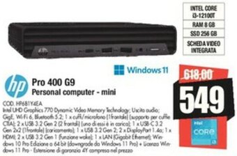 hp Pro 400 G9 Personal computer - mini