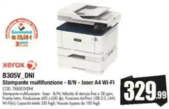 Vobis xerox B305V DNI Stampante multifunzione - B/N - laser A4 Wi-Fi offerta