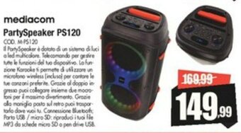 Vobis mediacom PartySpeaker PS120 offerta