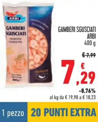 GAMBERI SGUSCIATI ARBI 400 g