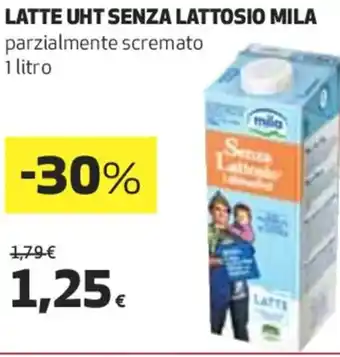 Coop LATTE UHT SENZA LATTOSIO MILA 1 Litro offerta