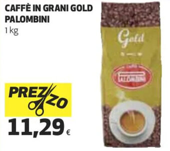 Coop CAFFÈ IN GRANI GOLD PALOMBINI 1 kg offerta