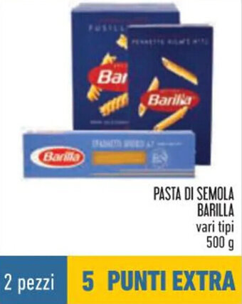 PASTA DI SEMOLA BARILLA vari tipi 500 g