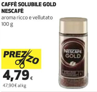 Coop CAFFÈ SOLUBILE GOLD NESCAFÉ 100 g offerta