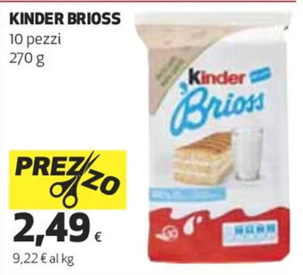 Coop KINDER BRIOSS 10 pezzi 270 g offerta