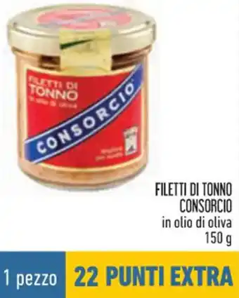 Conad City FILETTI DI TONNO CONSORCIO in olio di oliva 150 g offerta