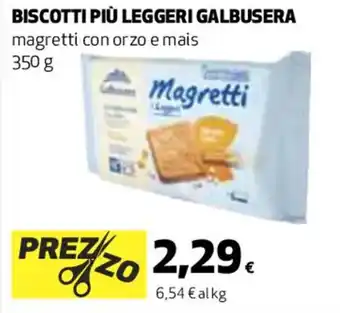 Coop BISCOTTI PIÙ LEGGERI GALBUSERA 350 g offerta