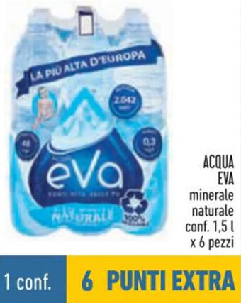 ACQUA EVA minerale naturale conf. 1,5 l x 6 pezzi