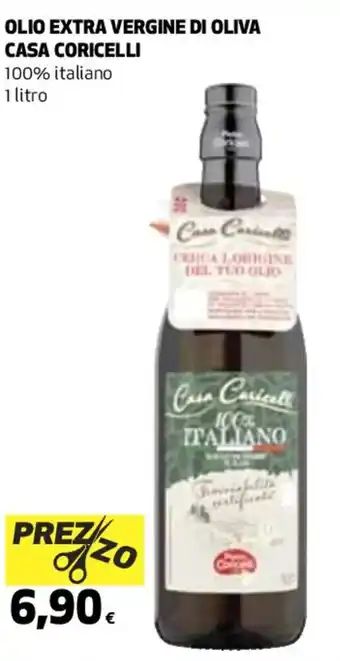 Coop OLIO EXTRA VERGINE DI OLIVA CASA CORICELLI 1 litro offerta
