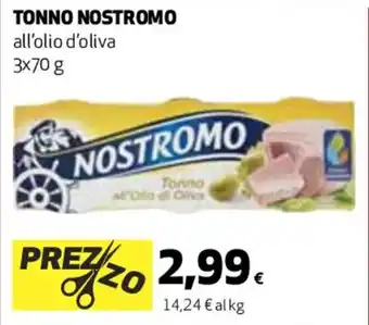 Coop TONNO NOSTROMO 3x70 g offerta