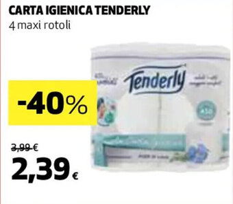 Coop CARTA IGIENICA TENDERLY 4 maxi rotoli offerta