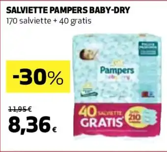 Coop SALVIETTE PAMPERS BABY-DRY 170 offerta