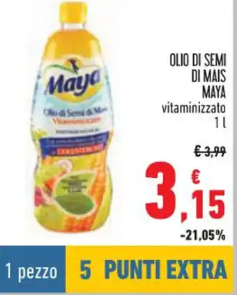 OLIO DI SEMI DI MAIS MAYA vitaminizzato 1L