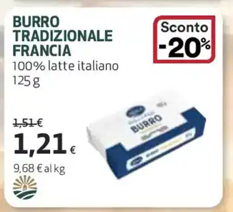 Coop BURRO TRADIZIONALE FRANCIA 125 g offerta