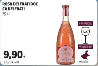 Coop ROSA DEI FRATI DOC CÀ DEI FRATI 75 cl offerta