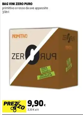 Coop BAG VINI ZERO PURO 3 litri offerta