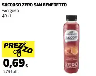 Coop SUCCOSO ZERO SAN BENEDETTO 40 cl offerta