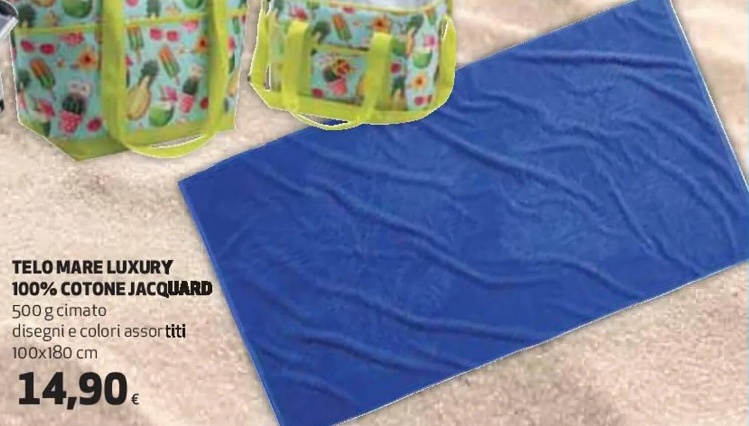 Coop TELO MARE LUXURY 100% COTONE JACQUARD 500 g offerta