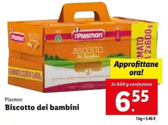Plasmon Biscotto dei bambini 2x 600 g confezione