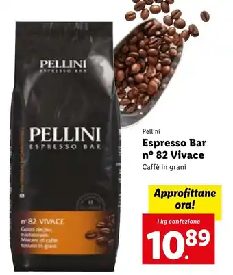 Lidl Espresso Bar nº 82 Vivace 1 kg confezione offerta