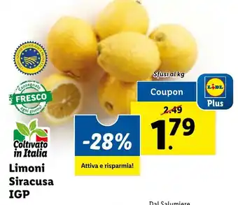 Lidl Limoni Siracusa IGP offerta