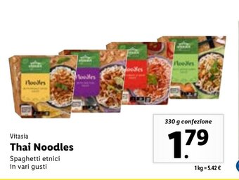 Lidl Vitasia Thai Noodles 330 g confezione offerta