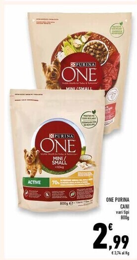 Conad Superstore Purina one cani offerta