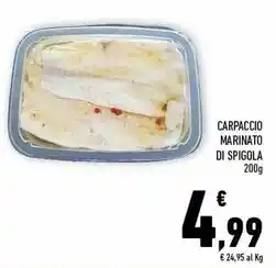 Conad Superstore Carpaccio marinato di spigola offerta