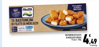 Conad Superstore Frosta bastoncini di filetti di merluzzo offerta