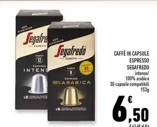 Zanetti caffè in capsule espresso segafredo