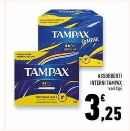 Conad Superstore Tampax assorbenti interni offerta