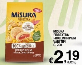 Sigma Misura fibrextra frollini ripieni offerta