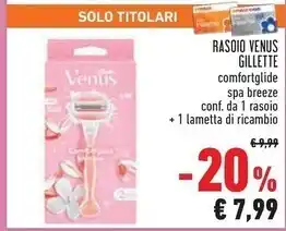 Conad Gillette rasoio venus offerta