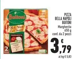 Conad Buitoni pizza bella napoli offerta