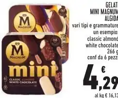 Conad Algida gelato mini magnum offerta
