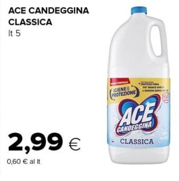 Tigre Ace candeggina classica offerta