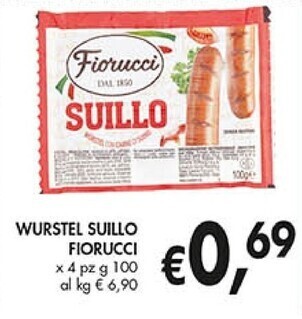 Fiorucci wurstel suillo