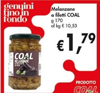 Coal Coal melanzane a filetti offerta