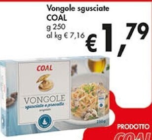 Coal vongole sgusciate
