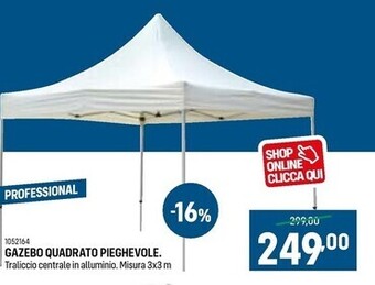Cfadda Gazebo quadrato pieghevole offerta