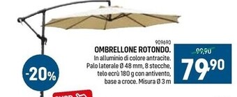Ombrellone rotondo